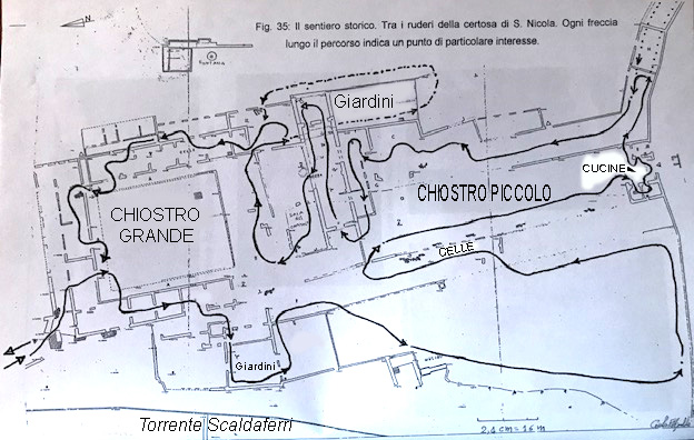 Mappa del sentiero storico